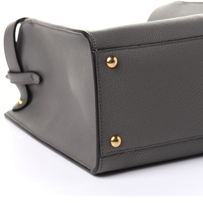 Fendi Cuoio Romano Selleria Bi-Color Medium Peekaboo X-Lite Moon Ghiaia 8 of 9