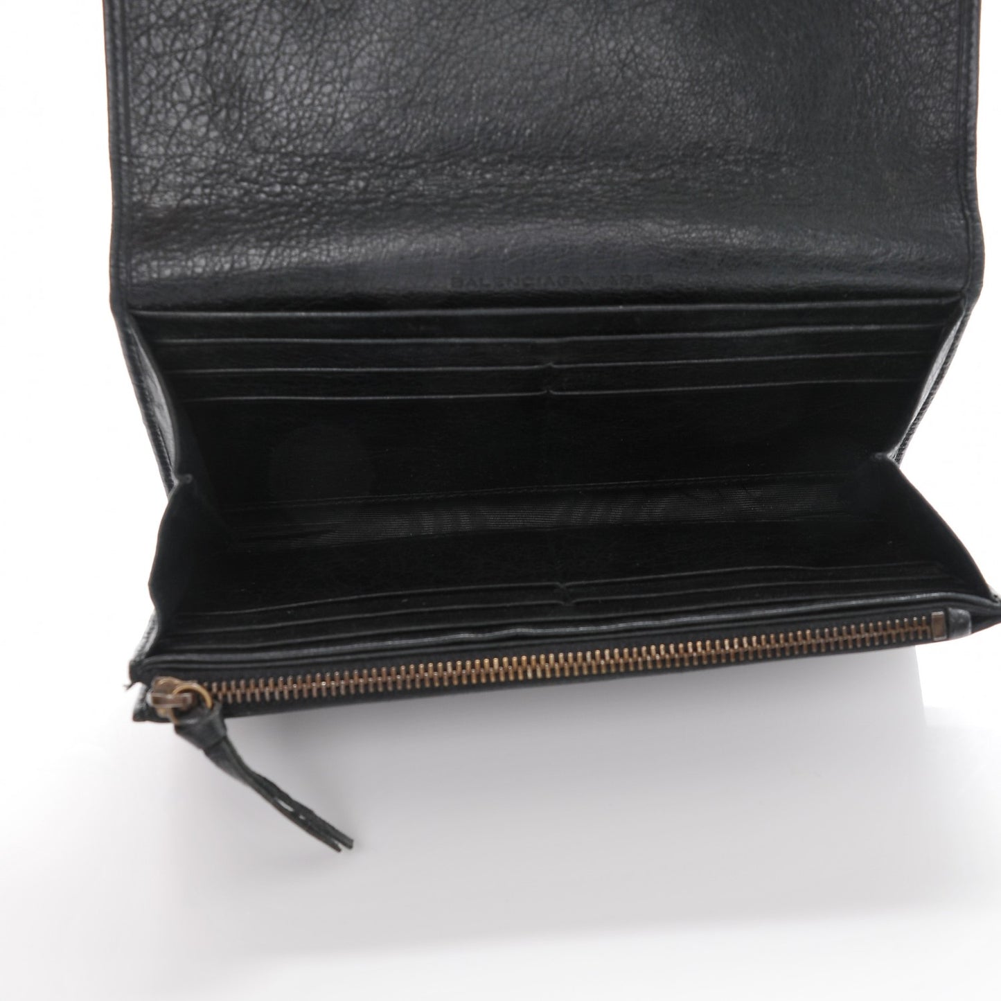 Agneau Classic Hardware Money Wallet Black
