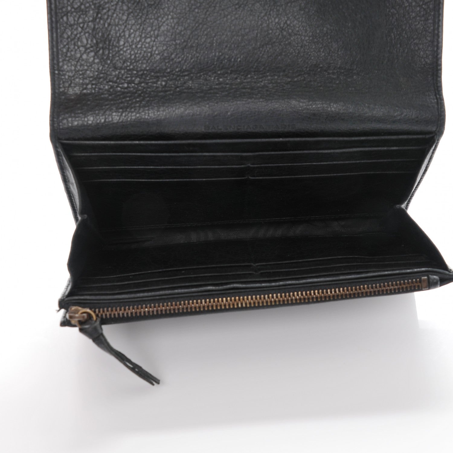 Balenciaga Agneau Classic Hardware Money Wallet Black 5 of 6