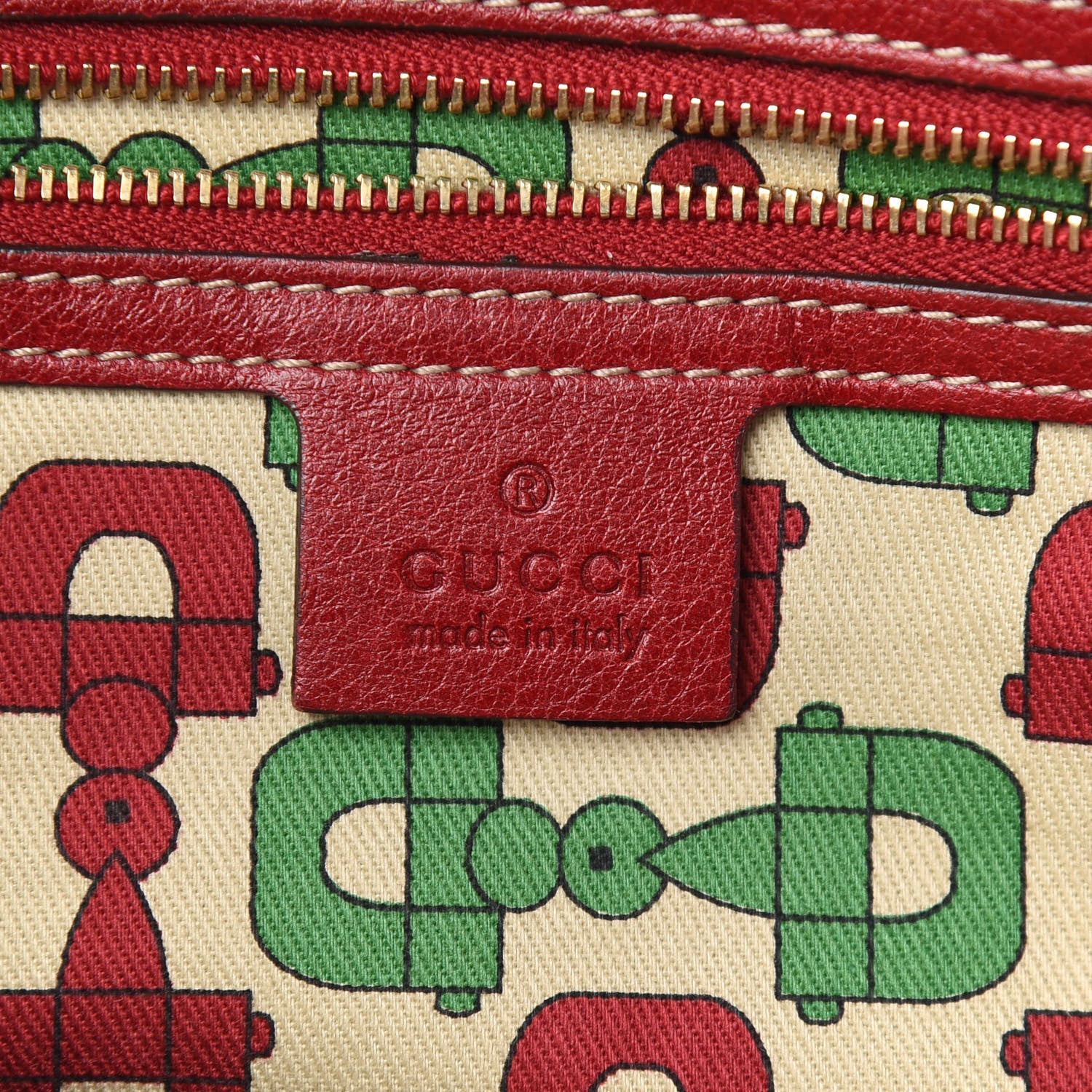 Gucci Guccissima Trim Signoria Tote Red 5 of 8