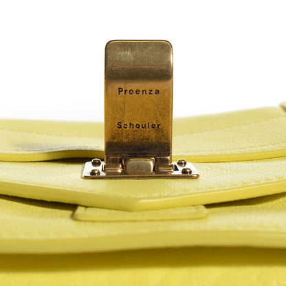 Proenza Schouler Lambskin PS1 Pochette Clutch Lemon 6 of 12