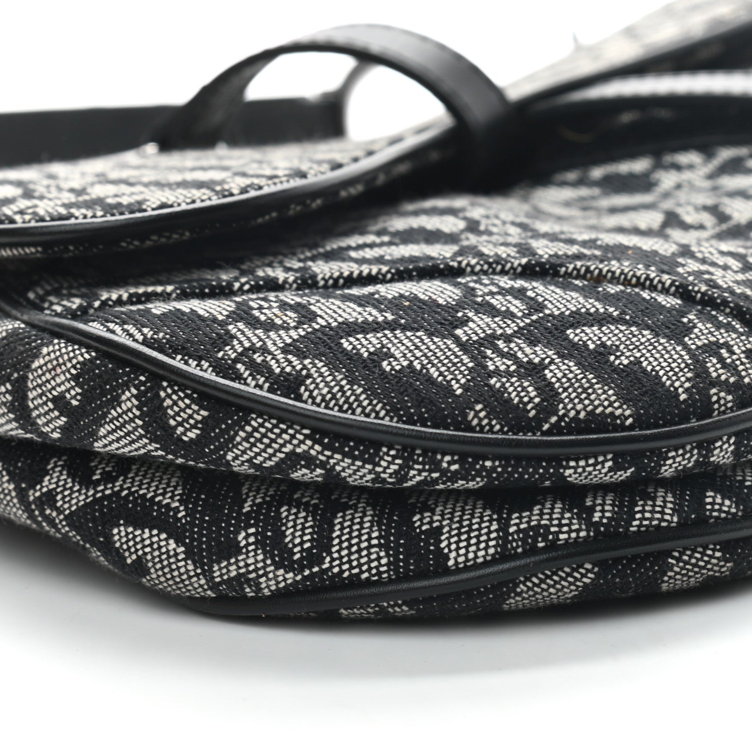 Christian Dior Monogram Saddle Bag Black 8 of 9