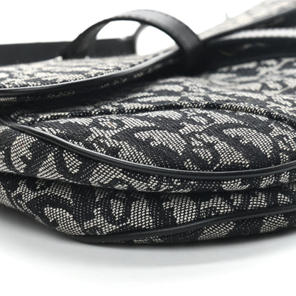 Christian Dior Monogram Saddle Bag Black 8 of 9