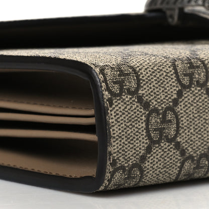 Gucci GG Supreme Monogram Mini Dionysus Chain Wallet Beige Taupe 9 of 10