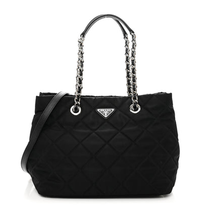 Prada Nylon Tessuto Impuntu Quilted Tote Black 1 of 9
