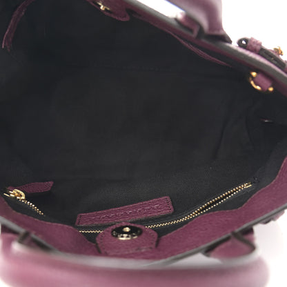 Burberry Grainy Calfskin House Check Small Banner Tote Mahogany Red 5 of 12