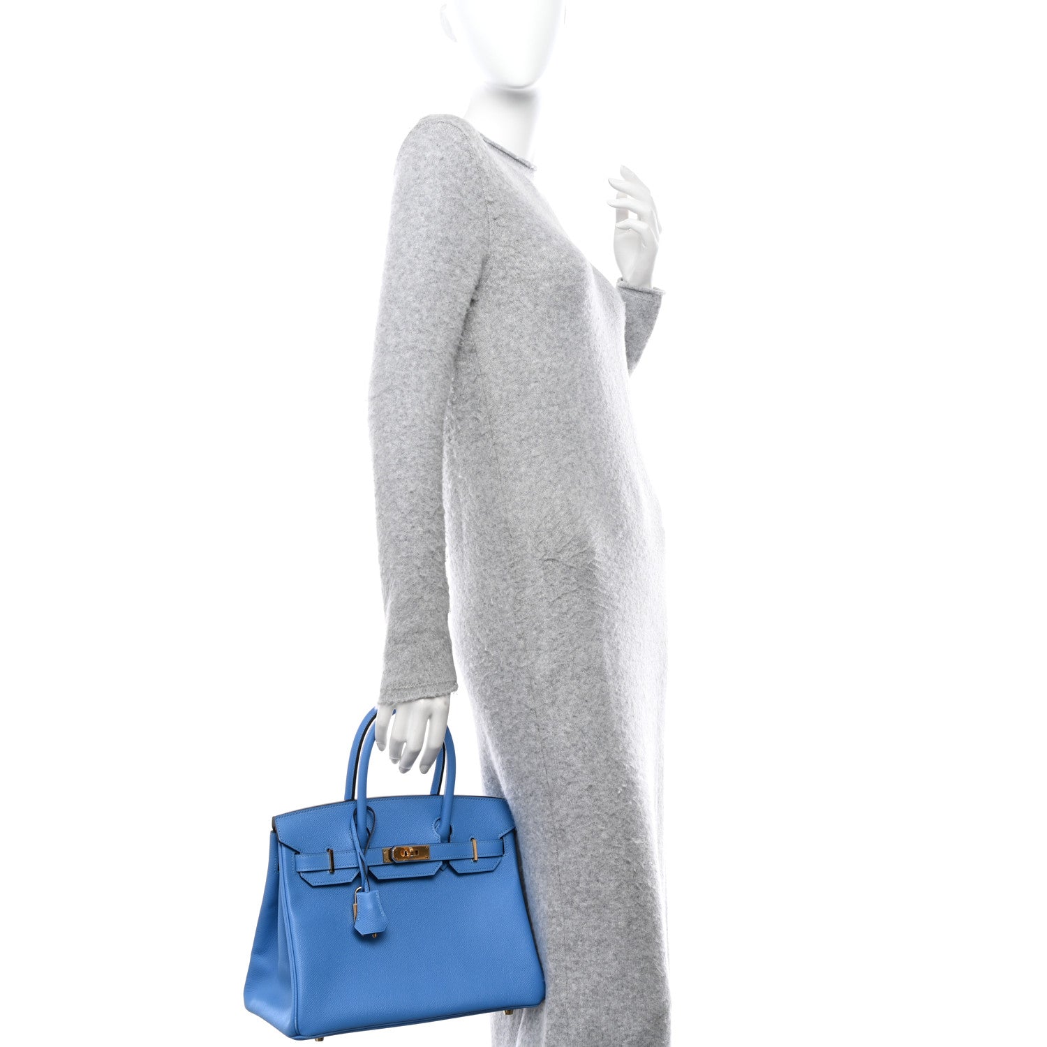 Hermes Epsom Birkin 30 Bleu Paradis 2 of 15