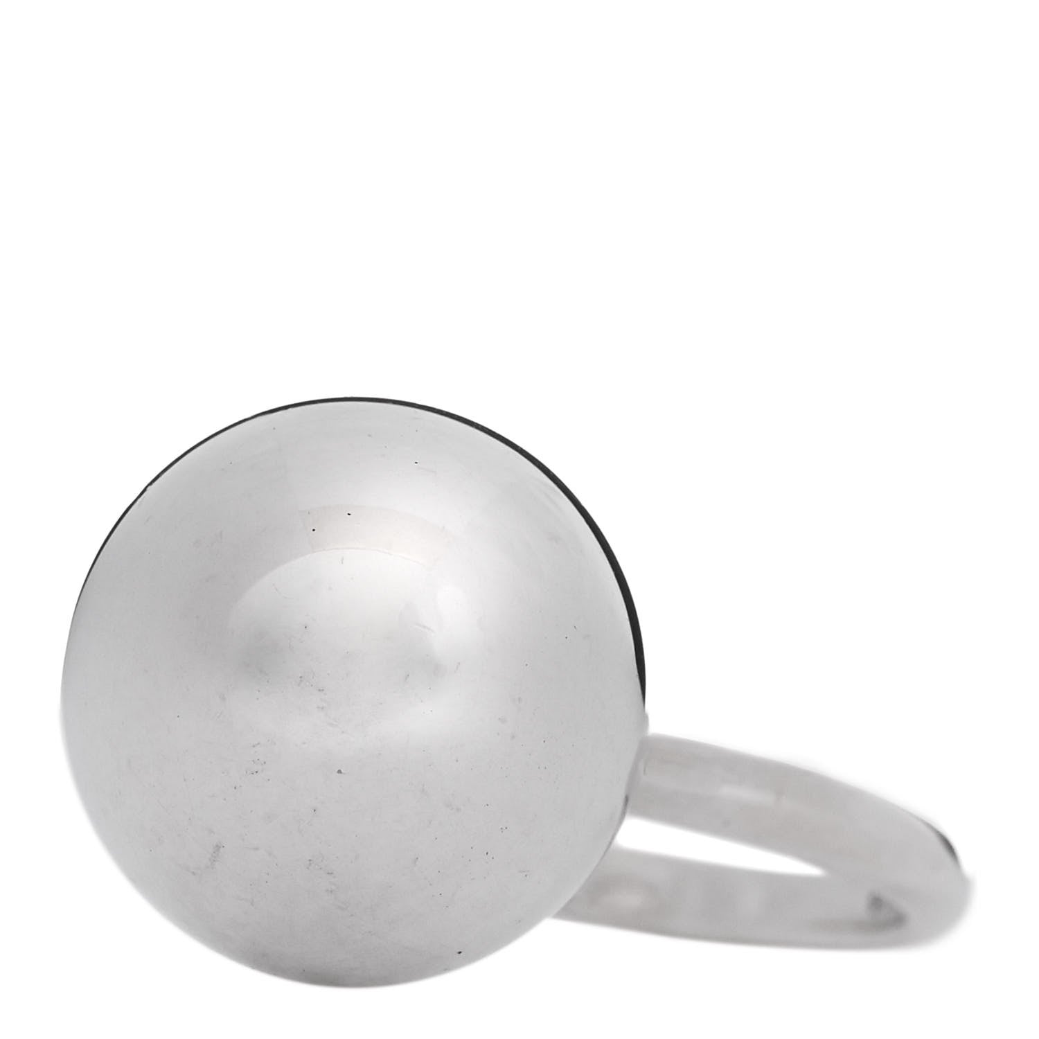 Tiffany Sterling Silver 15.75mm Hardwear Ball Ring 48 4.5 3 of 7