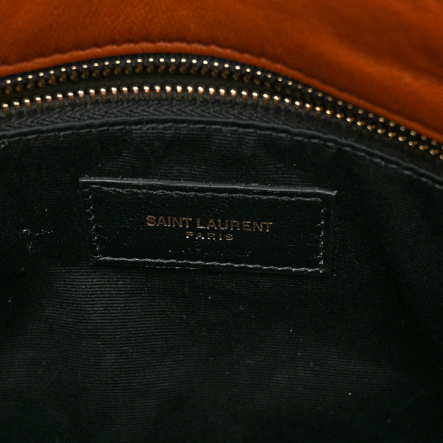 Saint Laurent Lambskin Quilted Small Loulou Puffer Monogram Chain Satchel Dark Honey 6 of 9