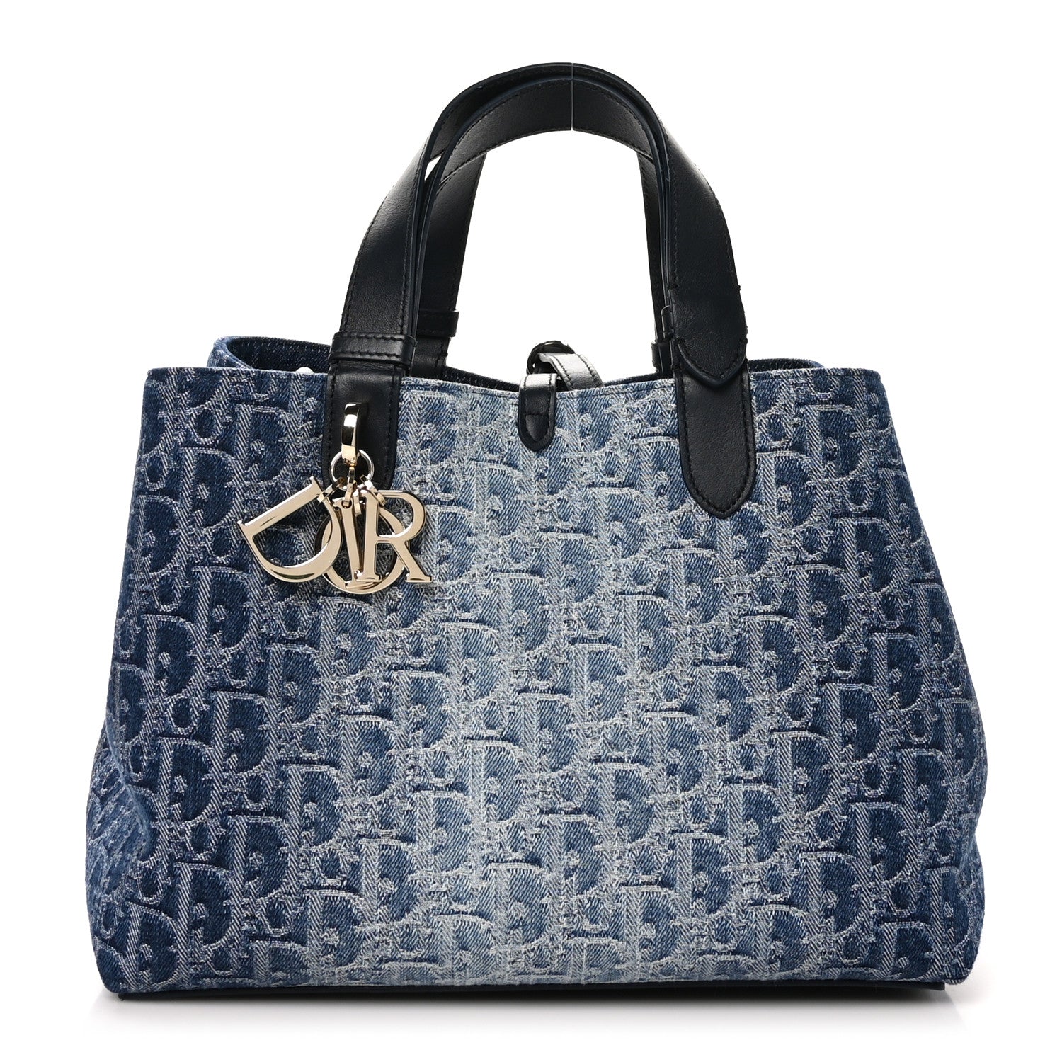 Christian Dior Denim Jacquard Oblique Medium Toujours Blue 1 of 13