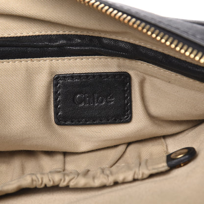 Chloe Calfskin Studded Medium Marcie Satchel Black 6 of 15