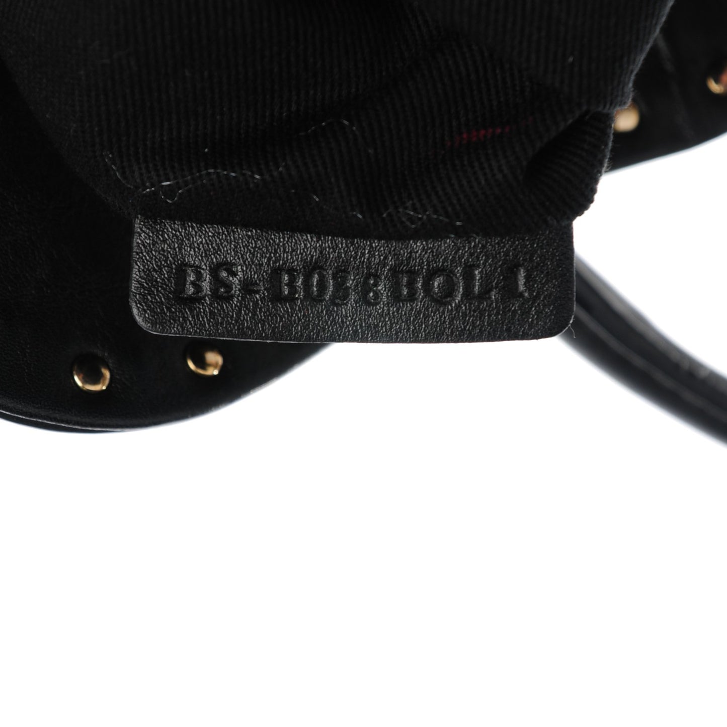 Vitello Rockstud Dome Satchel Black