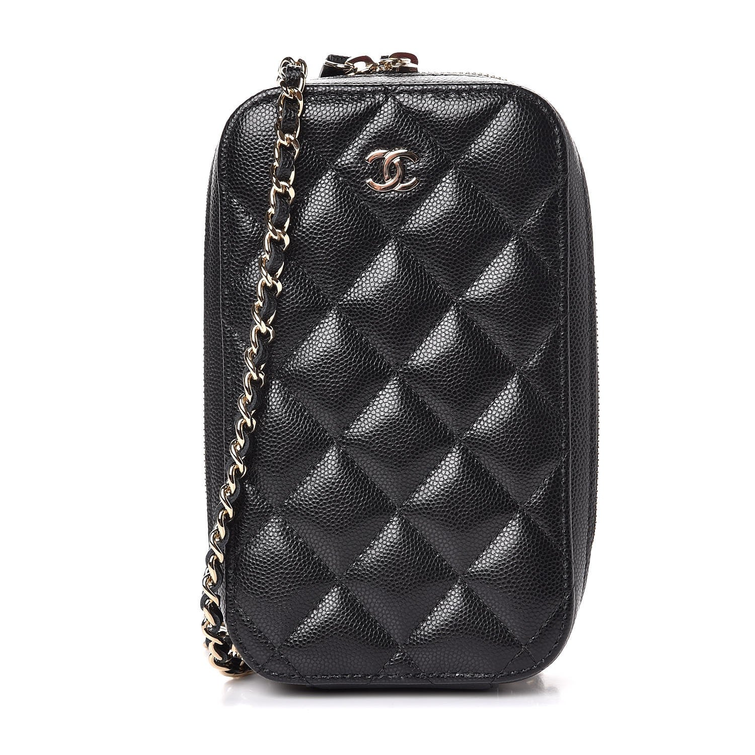 Chanel Caviar Quilted Classic Clutch With Chain Black 1 of 8