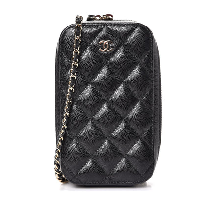 Chanel Caviar Quilted Classic Clutch With Chain Black 1 of 8