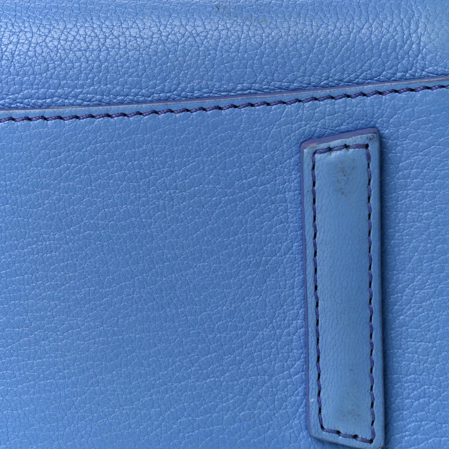 Sugar Goatskin Mini Antigona Blue