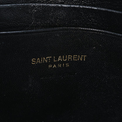 Saint Laurent Grain De Poudre Matelasse Monogram Mini Lou Camera Bag Dark Beige 6 of 11