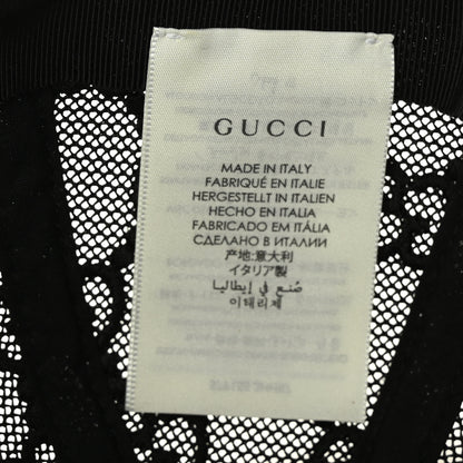 Gucci Mesh GG Monogram Shivali Baseball Hat S Black 8 of 8