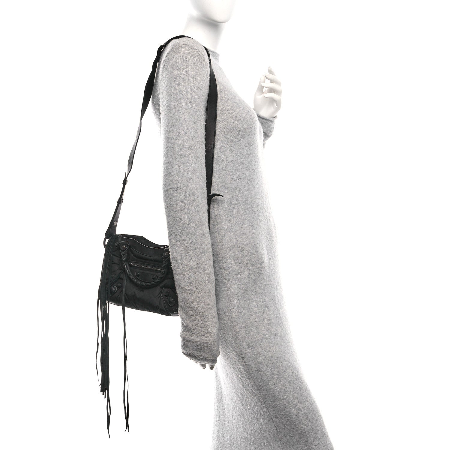 Balenciaga Nylon Agneau Classic Hardware Mini City Black 2 of 11