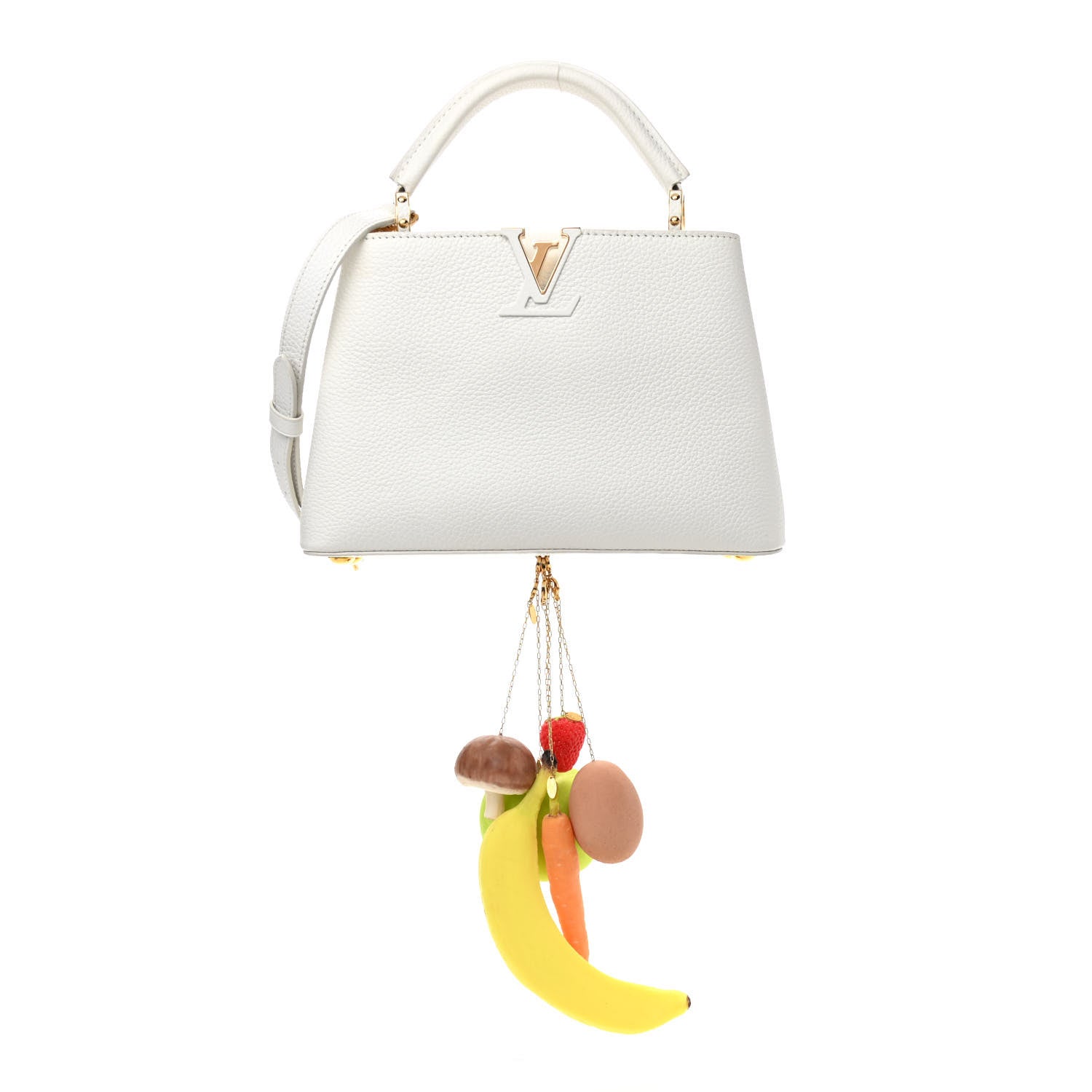 Louis Vuitton X UF Taurillon Artycapucines BB White 1 of 14