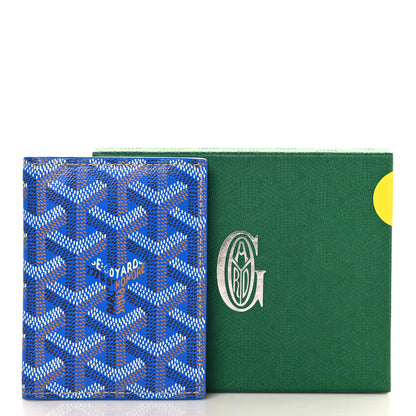 Goyard Goyardine Saint Marc Folding Card Case Sky Blue 7 of 7