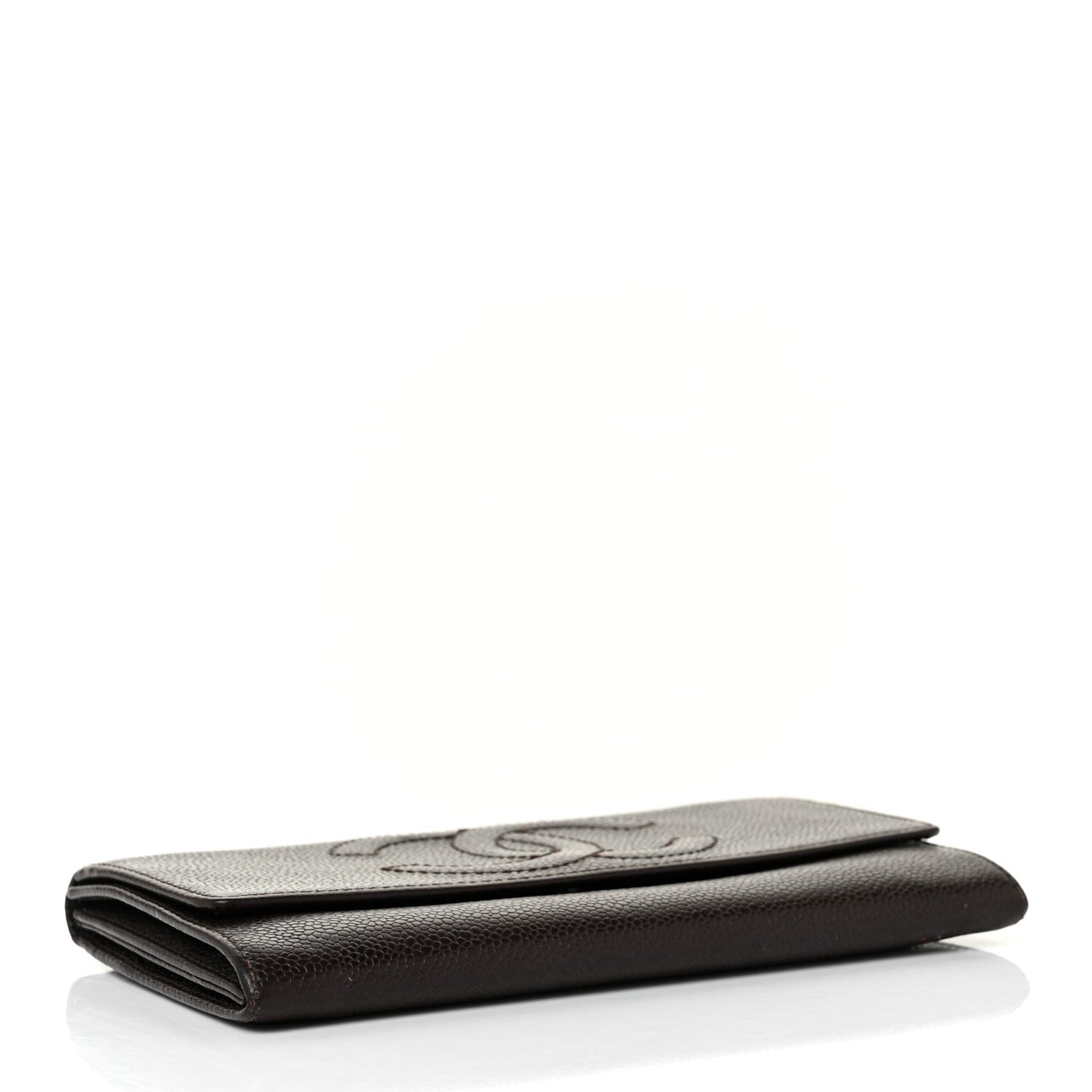 Caviar Timeless CC Flap Wallet Brown