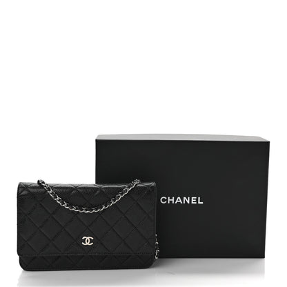 Chanel Caviar Quilted Wallet On Chain WOC Black 11 of 11