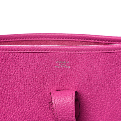 Hermes Taurillon Clemence Evelyne III GM Magnolia 5 of 9