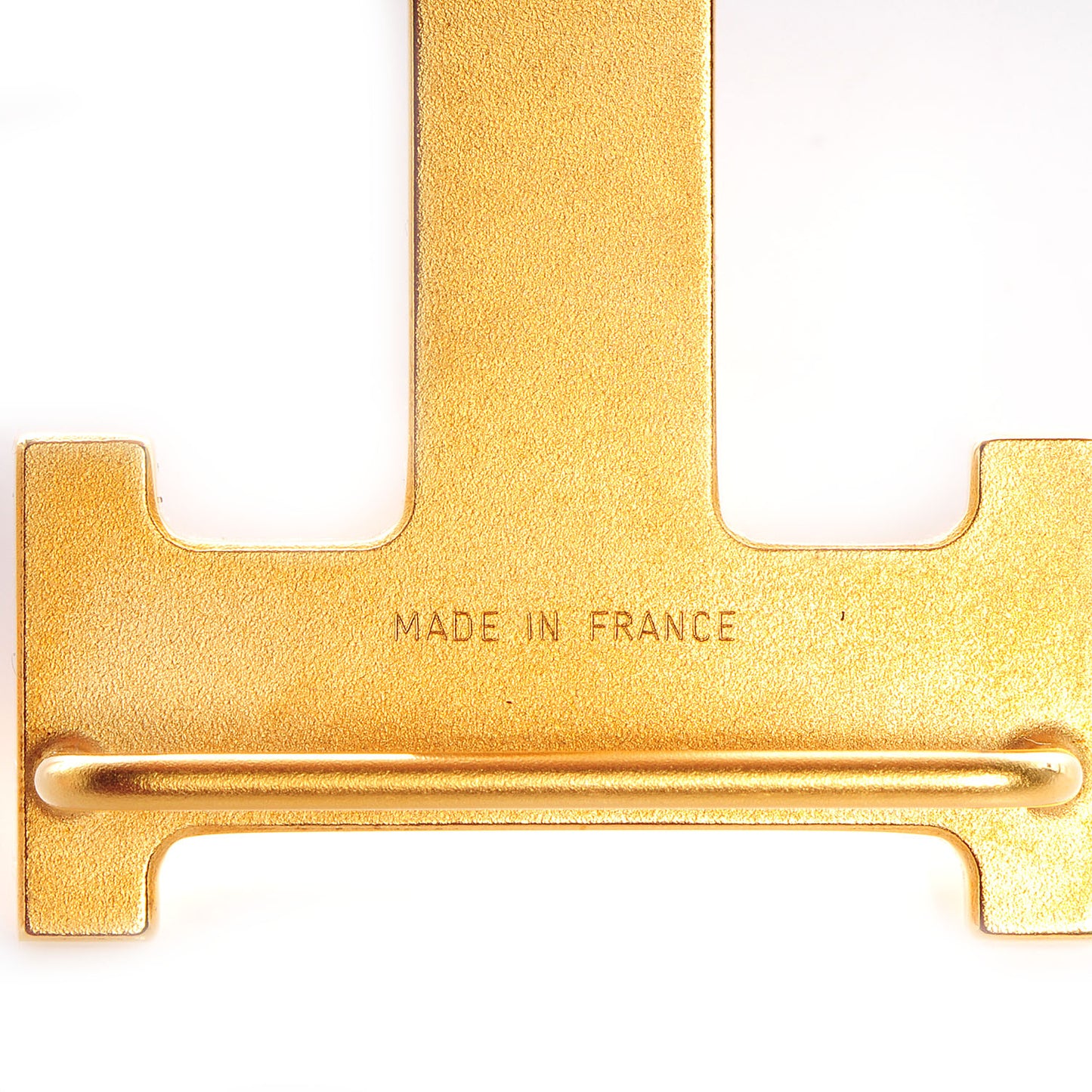 32mm Polished Constance H Belt Buckle Gold Plated