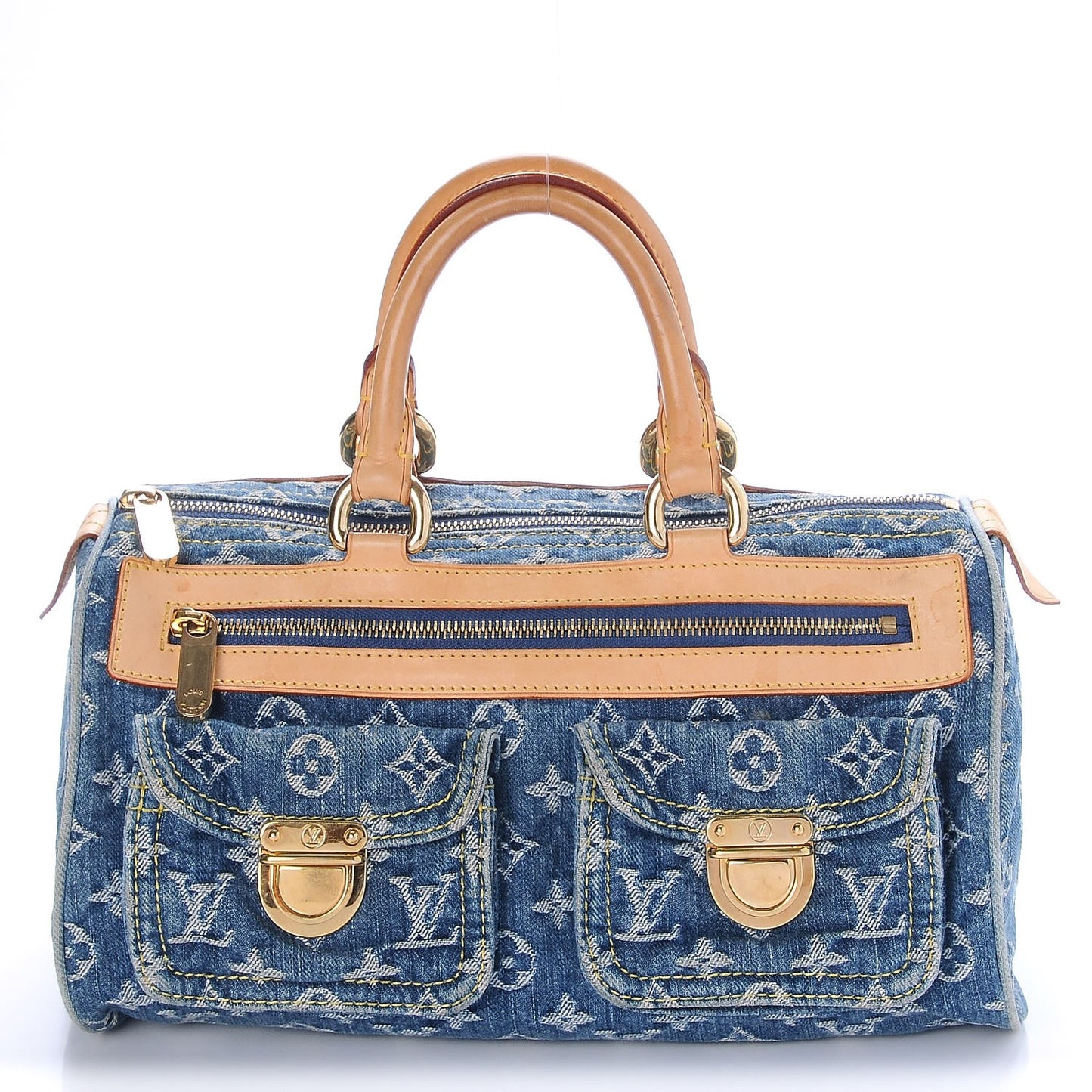 Monogram Denim Neo Speedy Blue