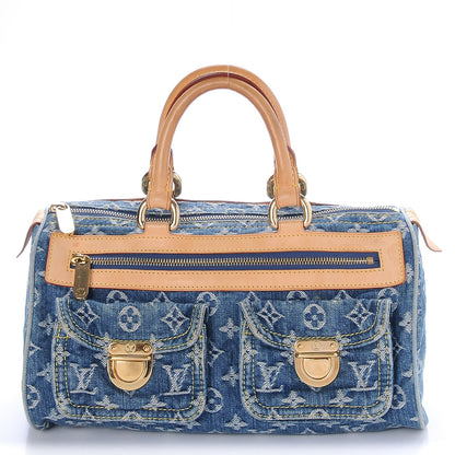 Louis Vuitton Monogram Denim Neo Speedy Blue 1 of 8