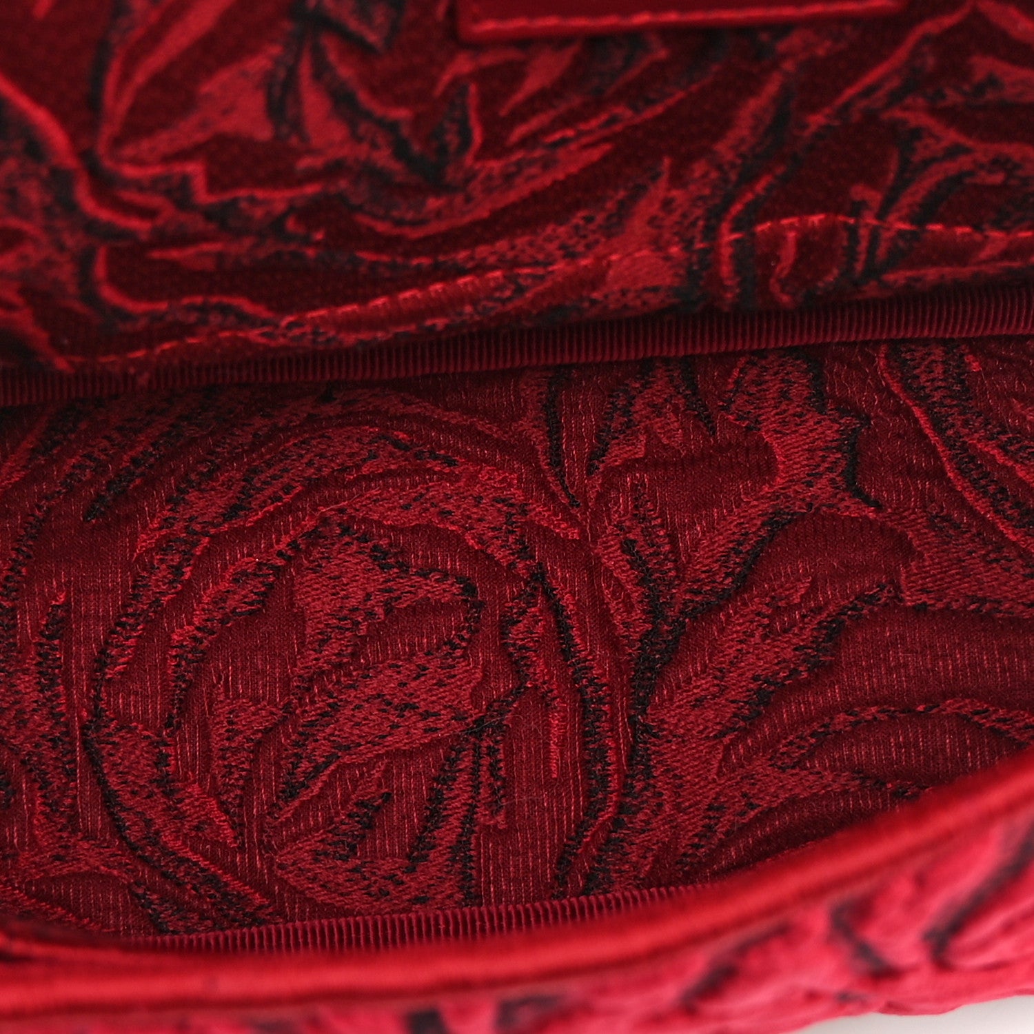 Christian Dior Velvet Rose Medium Caro Bag Rouge 5 of 10