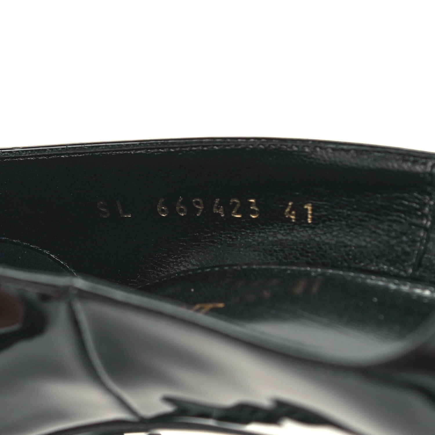Saint Laurent Patent Calfskin Opyum 110 Sandals 41 Black 10 of 11