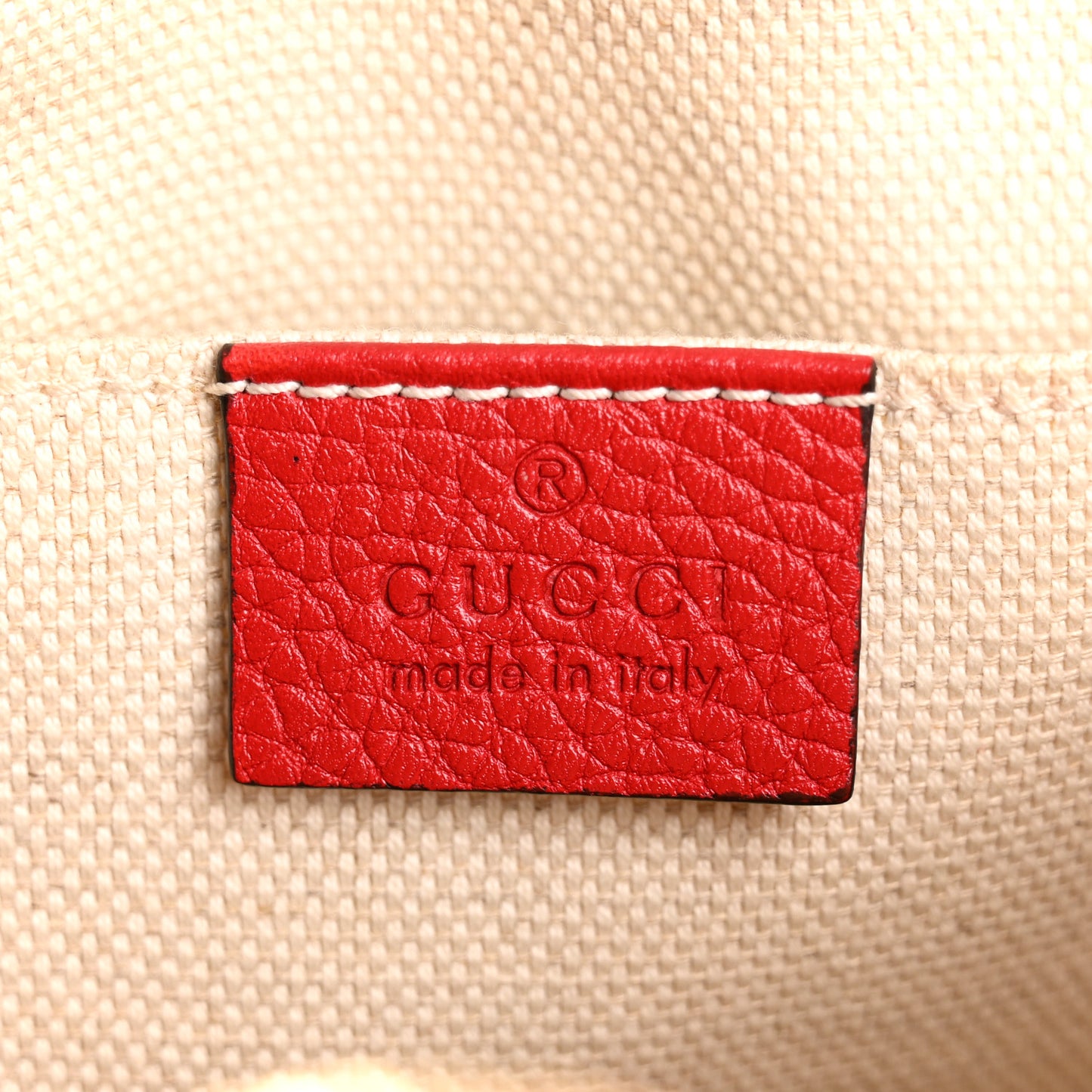 Pebbled Calfskin Small Soho Disco Bag Tabasco Red