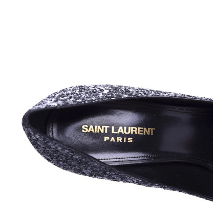 Saint Laurent Glitter Opyum 100 Pumps 40 Black 7 of 9