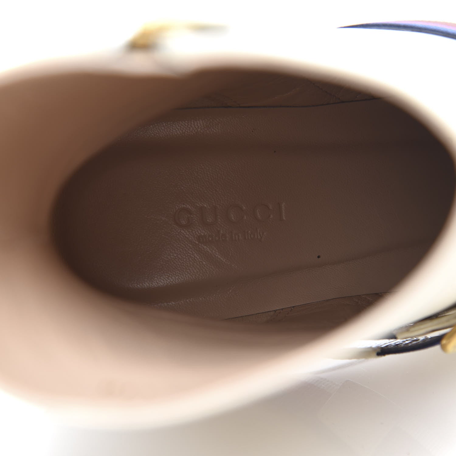 Gucci Nappa Sylvie Ankle Boots 39 Mystic White 11 of 13