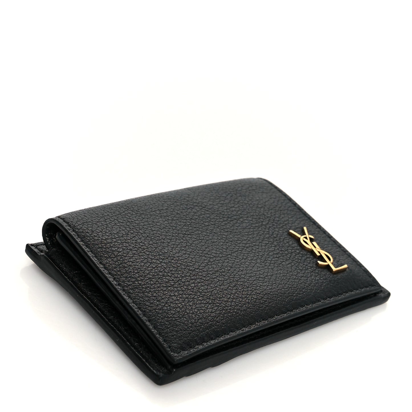 Calfskin Monogram Coin Pouch Black