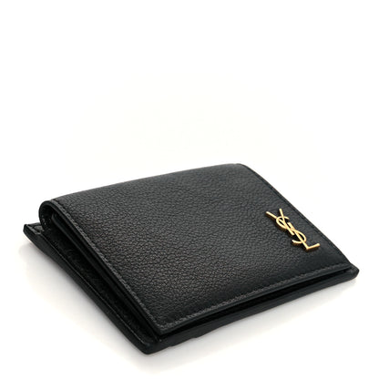 Saint Laurent Calfskin Monogram Coin Pouch Black 4 of 7