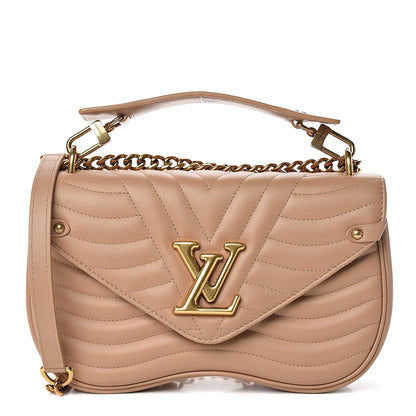 Louis Vuitton Calfskin New Wave Chain MM Noisette 1 of 11