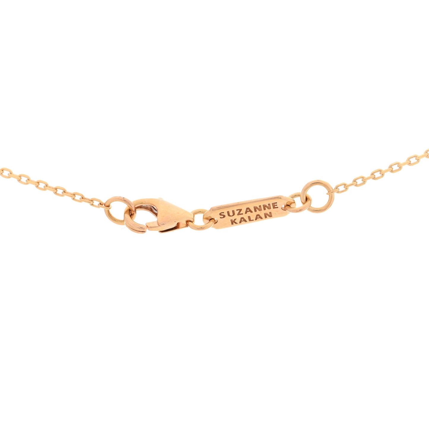 18K Rose Gold Sapphire Mini Princess Pastel Butterfly Pendant Necklace