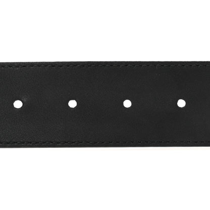 Gucci Moon Calfskin Pearl Double G 40mm Belt 80 32 Black Cream 5 of 6