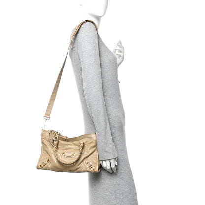 Balenciaga Agneau Classic Gold Hardware S City Beige Sable 2 of 11