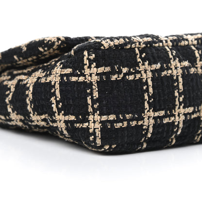 Chanel Tweed Quilted Medium Chanel 19 Flap Black Beige 9 of 11