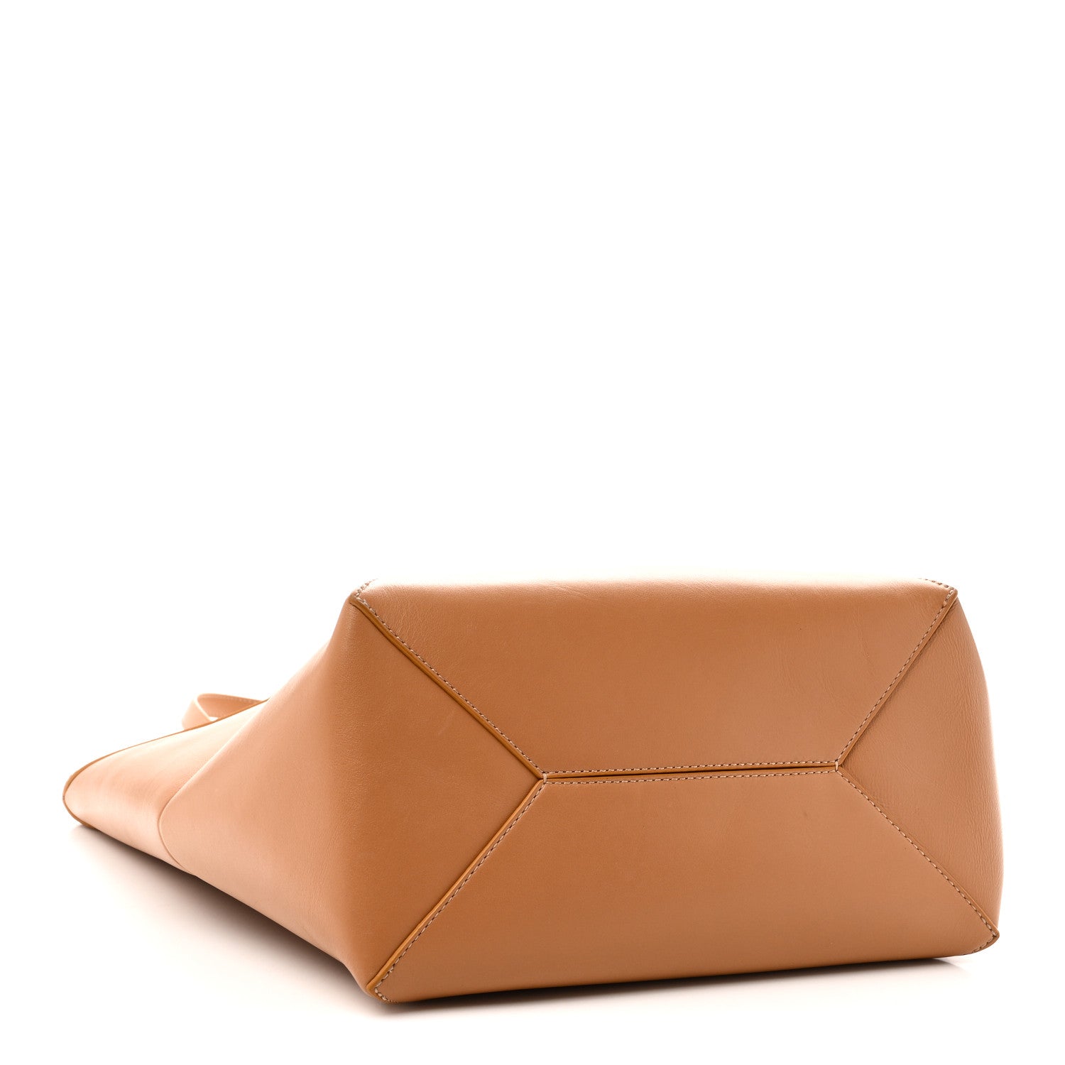 Loewe Shiny Calfskin Medium Puzzle Fold Tote Warm Desert 4 of 9