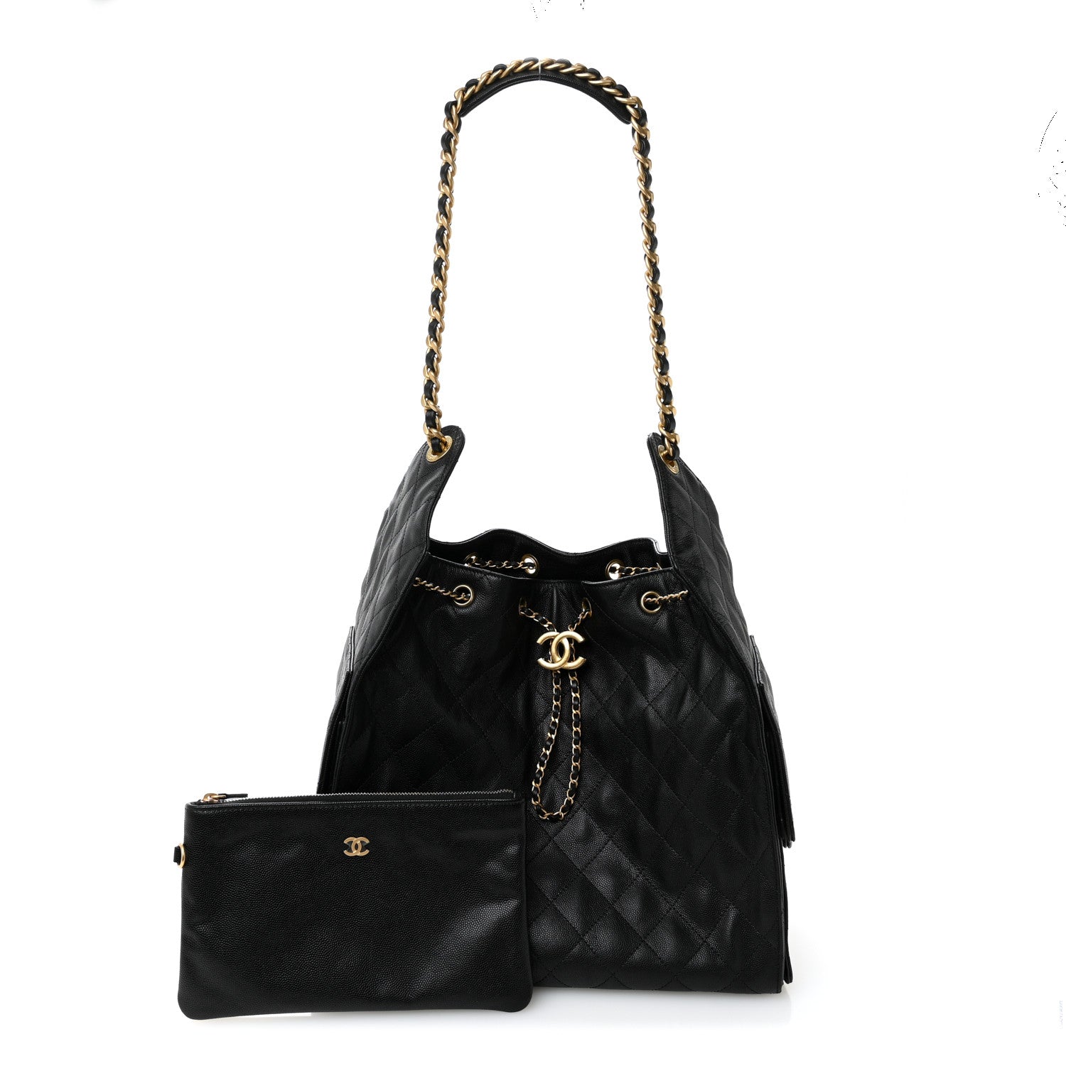 Chanel Caviar Quilted Medium Chanel 25 Handbag Black 3 of 12