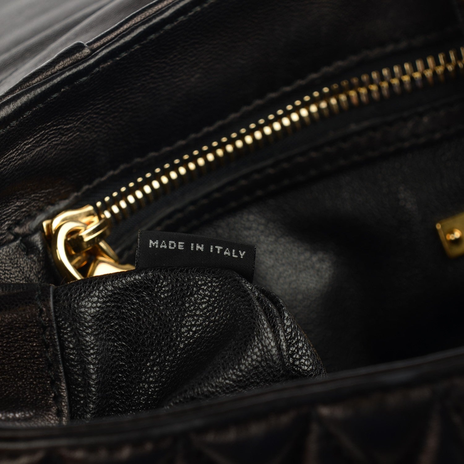 Miu Miu Nappa Large Biker Shoulder Bag Black 7 of 7