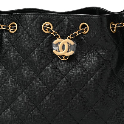 Chanel Caviar Quilted Small Chanel 25 Handbag Black 8 of 10