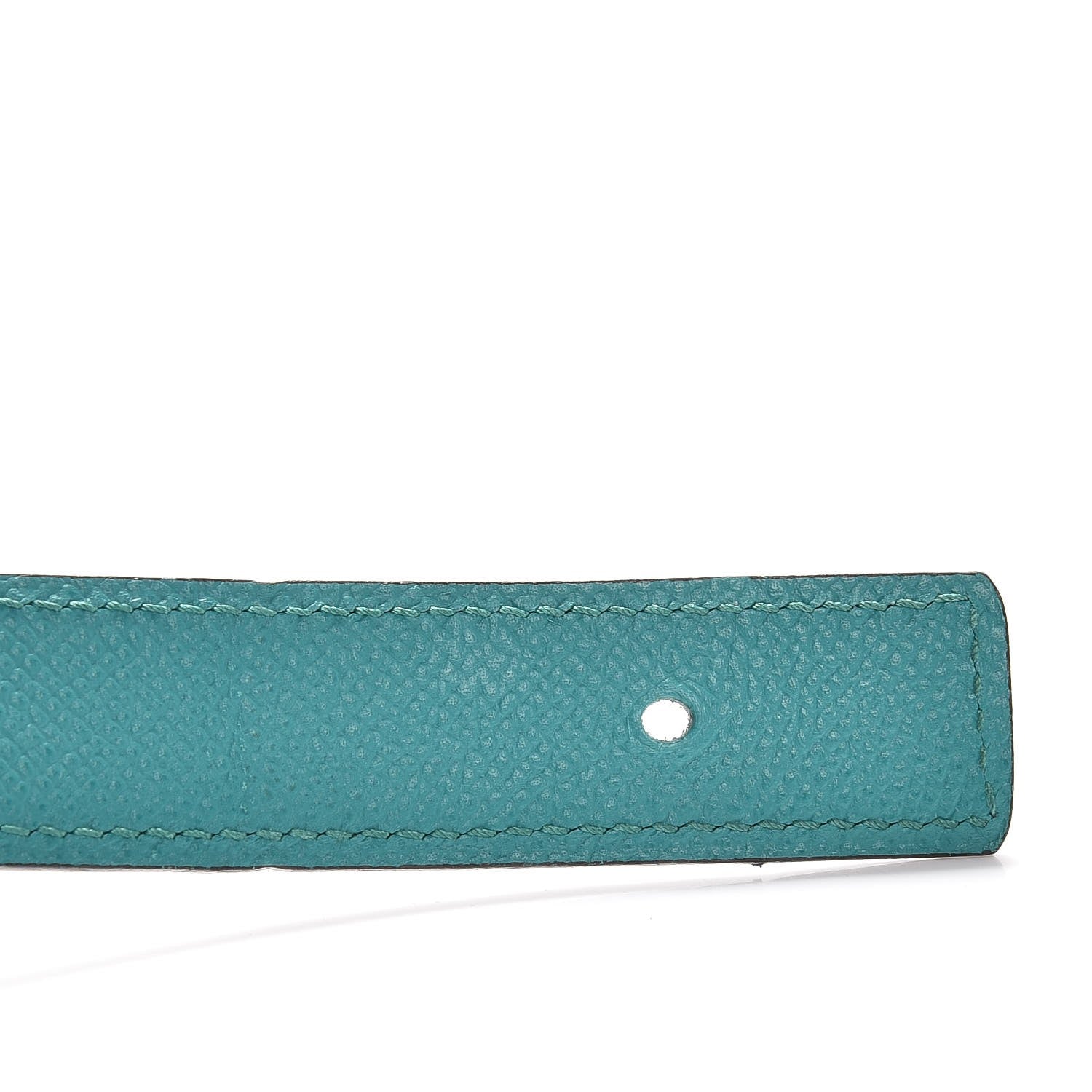 Hermes Swift Epsom 24mm H Belt 85 Gold Bleu Paon 10 of 19