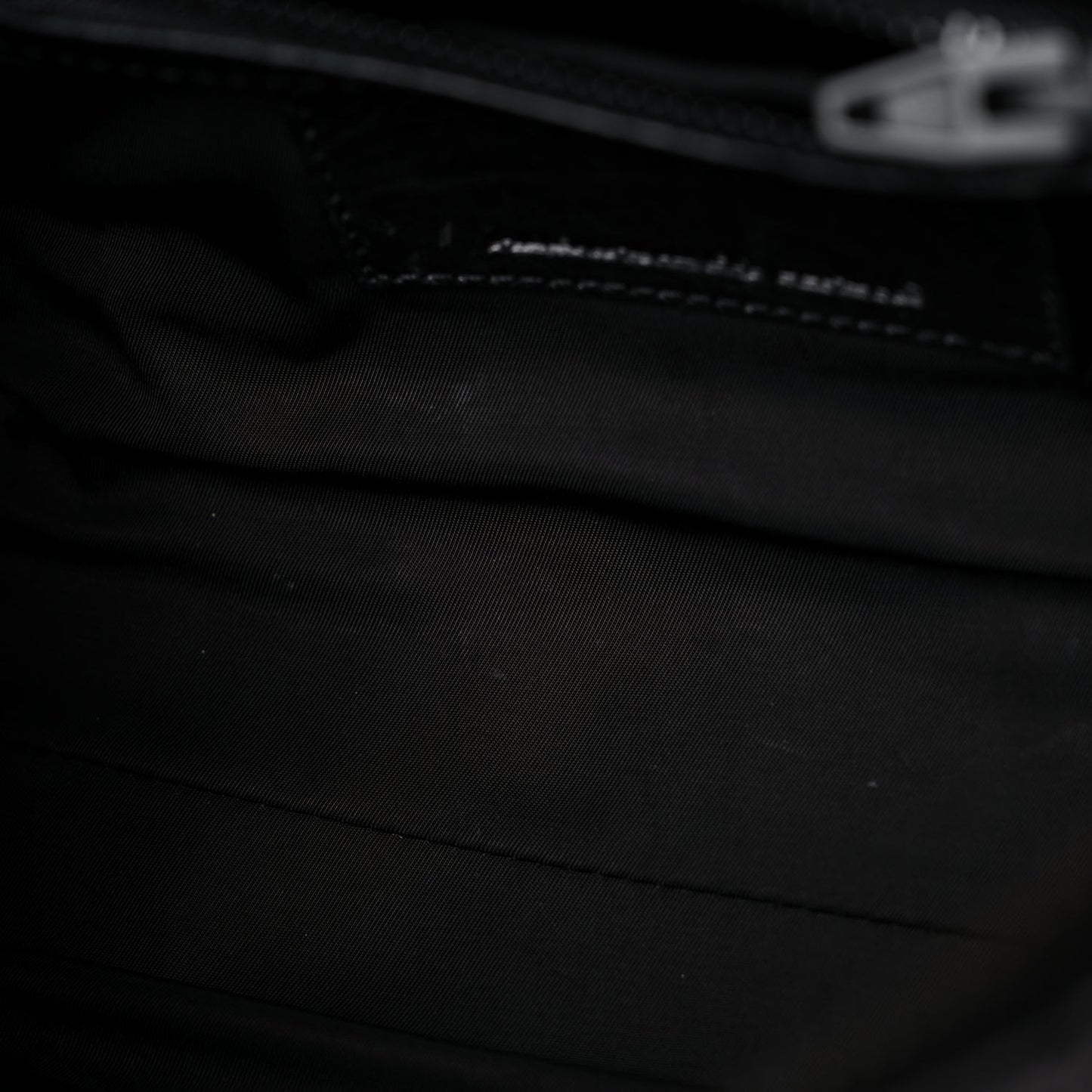 Pebbled Lambskin Mini Rockie Black Matte Black Hardware