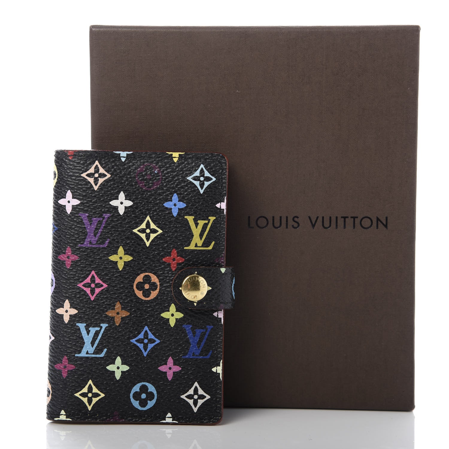 Louis Vuitton Monogram Multicolor Carnet de Bal Mini Agenda Cover Black 7 of 7