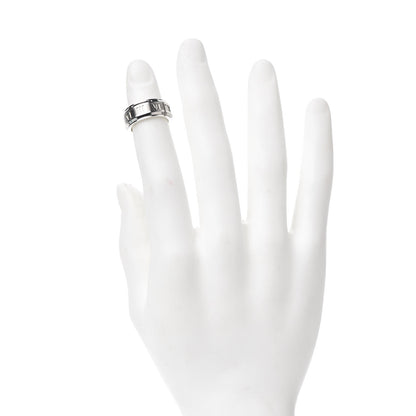 Tiffany Sterling Silver Titanium Atlas Band Ring 53 6.25 2 of 6